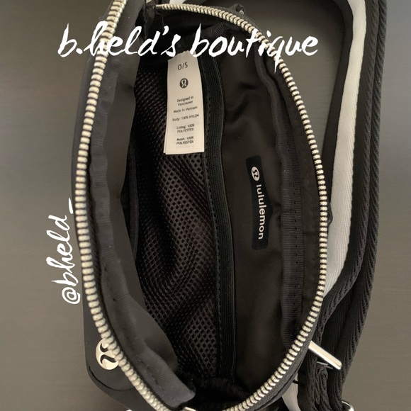 lululemon Everywhere Crossbody Bag in Black/White Neutral OS Brand New NWT - Picture 11 of 16